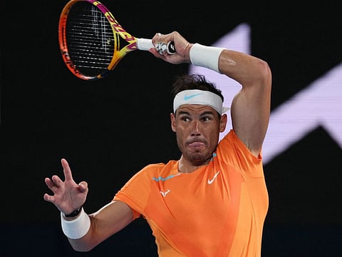 Spain's Rafael Nadal in action during his second round match against Mackenzie Mcdonald of the US in the Australian Open in Melbourne in January this year.
