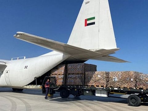 Essential medical supplies and food assistance will be desptached to Lebanon and Egypt via Dubai's humanitarian airbridge.