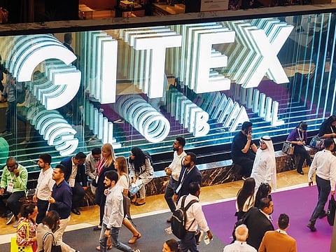 Visitors at one of the editions of Gitex Global in Dubai