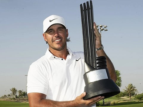 Smash GC captain Brooks Koepka celebrates winning the Individual Champion title of LIV Golf Jeddah presented by ROSHN at Royal Greens Golf & Country Club