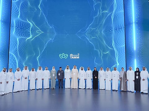 The launch of the updated 'TAMM' app at Gitex 2023. Picture used for illustrative purposes.