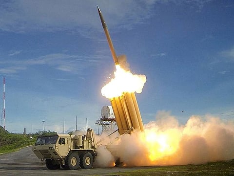 The ground-based defence system THAAD is rapidly deployable with high mobility.