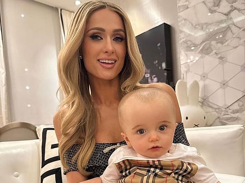 Paris Hilton and angel Baby Phoenix