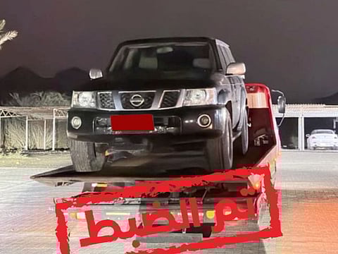 A motorist has been arrested for performing dangerous stunts before a police patrol, Ras Al Khaimah Police said on Thursday.