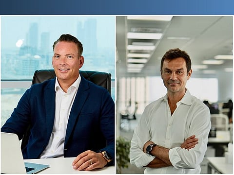 Mark J.P. Nutter (left), Chairman and Founder of Yomly, and Nicolas Andine, CEO of Yomly