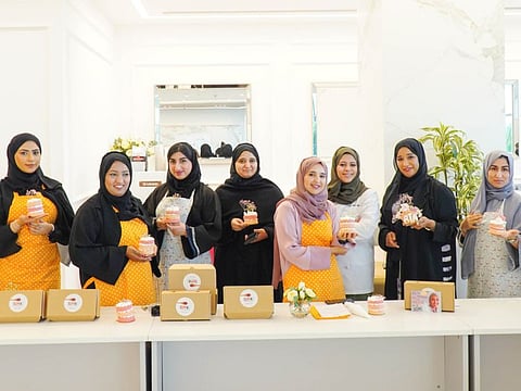 RTA employees taking part in a workshop to raise breast cancer awareness.