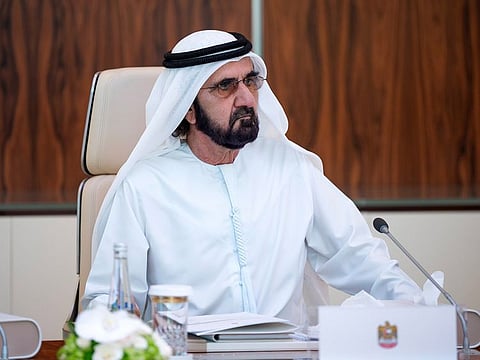 His Highness Sheikh Mohammed bin Rashid Al Maktoum, Vice President and Prime Minister of the UAE and Ruler of Dubai.