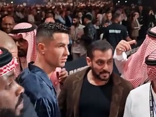 Watch: Did Cristiano Ronaldo ignore Bollywood star Salman Khan at a boxing event in Saudi Arabia?