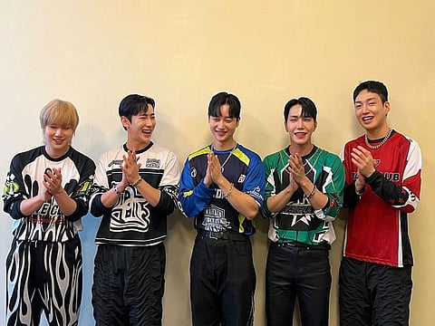 South Korean K-pop boy group MustB perform in Abu Dhabi
