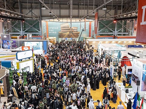 File picture of a previous edition of the book fair in Sharjah