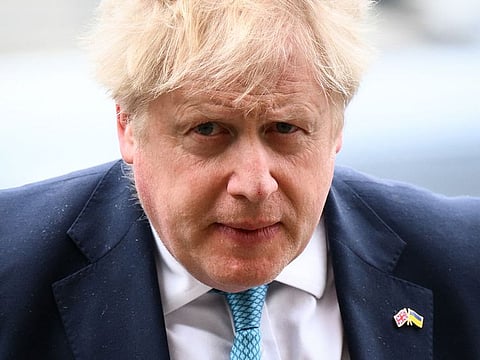 Britain's former prime minister Boris Johnson.