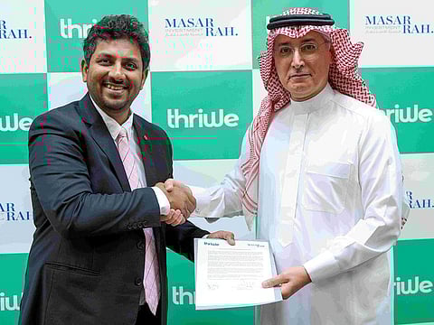 Dhruv Verma, Founder & CEO of Thriwe and Tariq Almutlaq, MD of Masarrah