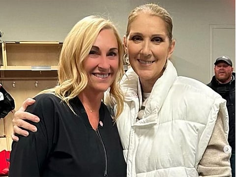 Celine Dion and Chantal Machabee