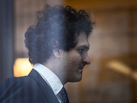 FTX founder Sam Bankman-Fried arrives at the US federal courthouse in New York.