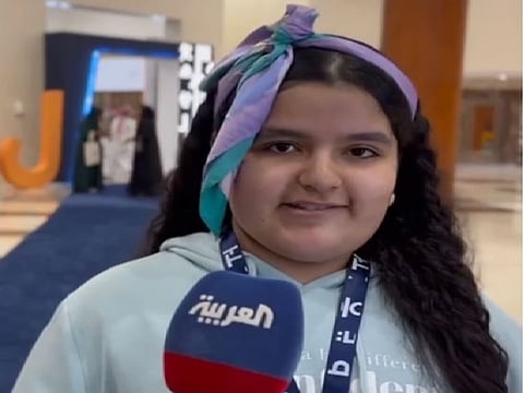 During the forum, Linda Khaled spoke about her experiences and how she has honed her translation skills.