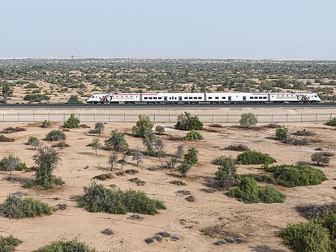 The 900 km Etihad Rail network will span the UAE, connecting 11 cities from Al Sila in the western region of Abu Dhabi to Fujairah.