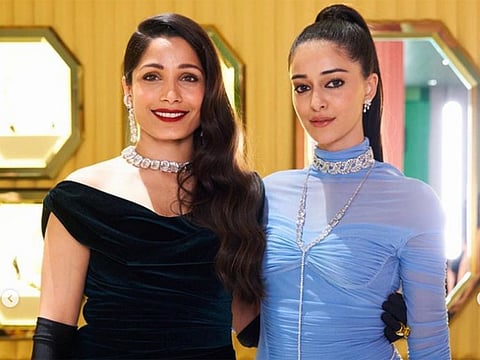 Ananya Panday with Frieda Pinto