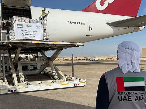 Latest batch of relief supplies are an extension of the ongoing “Tarahum for Gaza” humanitarian campaign of the UAE