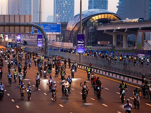 A cool, clear morning was perfect for the outdoor fitness and fun event