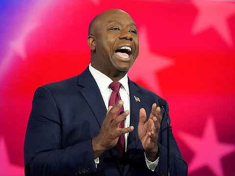 Republican presidential candidate Sen. Tim Scott.