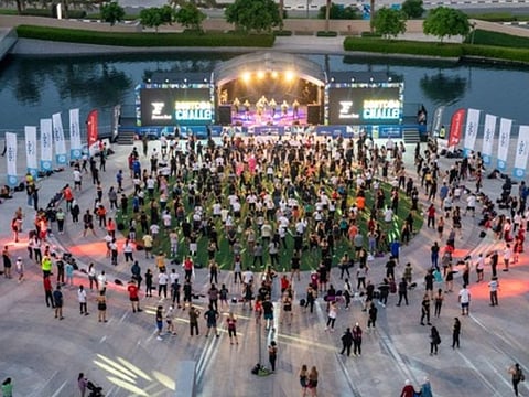 Fitness enthusiasts at the Dubai Silicon Oasis fitness hub.