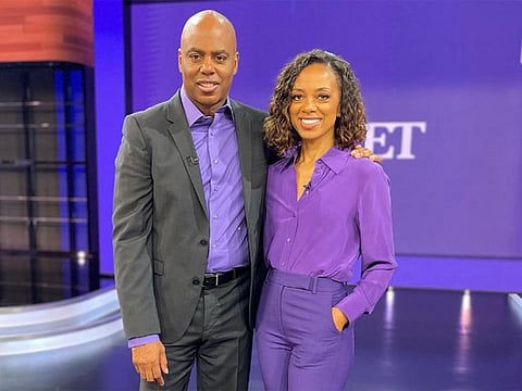 Kevin Frazier and Nischelle Turner.