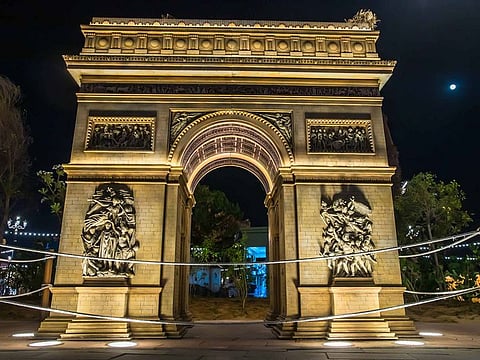 Berlin's Brandenburg Gate is one of the 25 replicas of international landmarks being featured in the new Mini World at Global Village, Dubai.