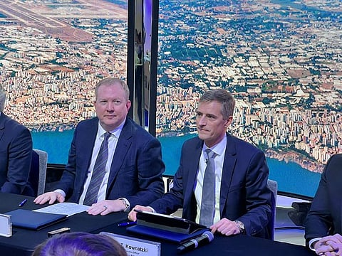 "We have 45 confirmed orders, five options and purchase rights for 40 more aircraft," said CEO of SunExpress Max T Kownatzki (right).