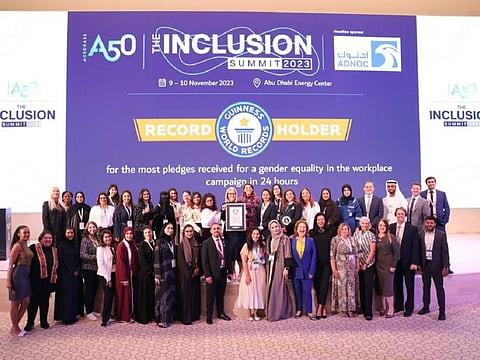 Part of the Inclusion Summit was a successful attempt to create a new Guinness World Record for “the most pledges received for a gender equality in the workplace campaign in 24 hours.”