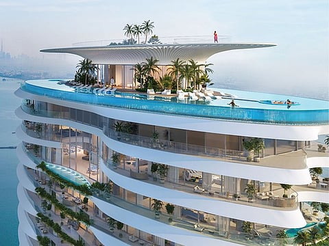 The penthouse sprawls over 21,949 square feet and has five bedrooms