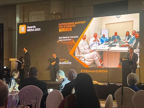Gulf Medical University honoured for Outstanding Student Support