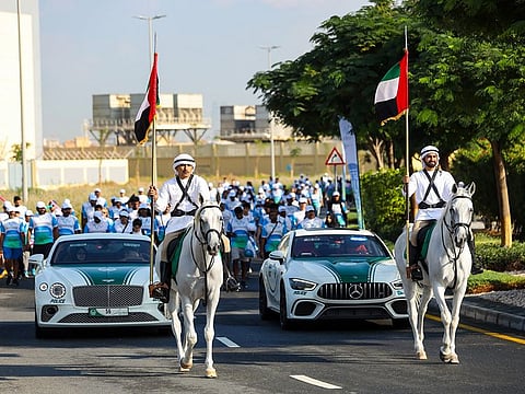 Participants joined a 3.5km route in Dubai