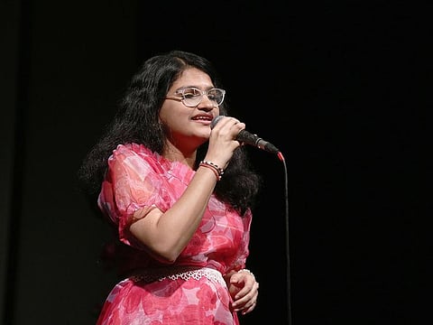Suchetha Satish sang from 12pm to 9pm on Friday at the Indian Consulate in Dubai