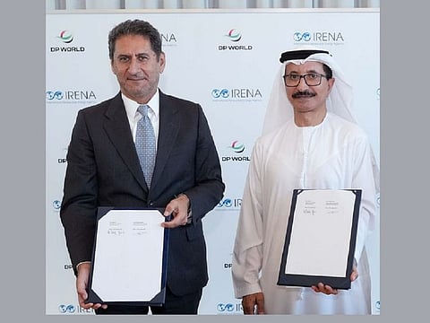 DP World and the Abu Dhabi-based International Renewable Energy Agency (Irena) have joined forces to propel renewable energy adoption and reduce emissions in ports and maritime logistics. A landmark agreement signed by IRENA Director-General Francesco La Camera and DP World Group Chairman Sultan Ahmed bin Sulayem charts a course for sector-wide decarbonization solutions.