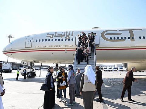 The latest group arrived in Abu Dhabi on Monday. In all, 1,000 injured children and 1,000 cancer patients will be treated in UAE hospitals as part of the Gallant Knight 3 operation.