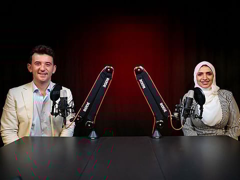 Dr Sara Abdelmgeed (right) with host Lachlan Kitchen