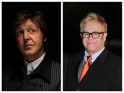 Paul McCartney and Elton John