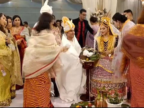 Randeep Hooda and Lin Laishram on their wedding day.