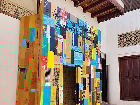 Anja Bamberg works primarily with recycled material as a matter of principle and her favourite material is paper bags