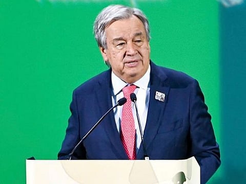 UN chief Antonio Guterres proposed a plan for big emitters to take extra efforts in cutting emissions, and for developed countries to mobilise resources to help emerging economies rein in emissions.