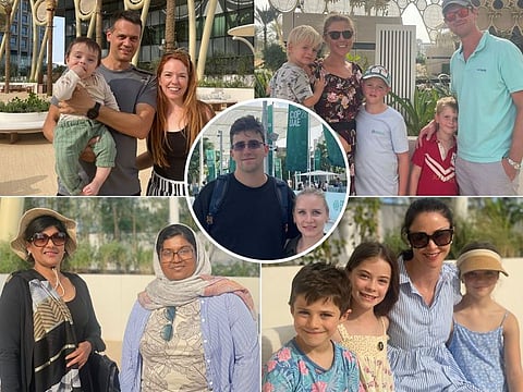 Some of the thousands of residents and tourists who descended upon the COP28 venue, the Expo City Dubai.