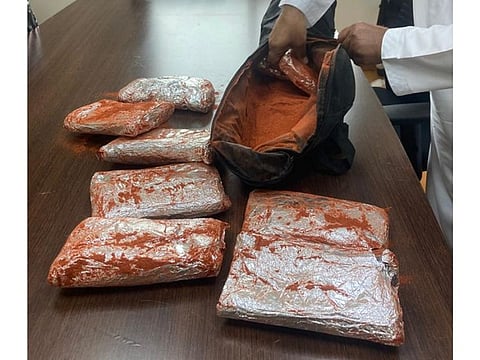 A drug ring trying to bring in 10kg of illegal substances via Sharjah was busted by the emirate's Customs authorities.