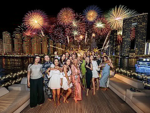 The 6-hour New Year's eve yacht cruise starts from Dubai Marina at 8pm and continues until 2am