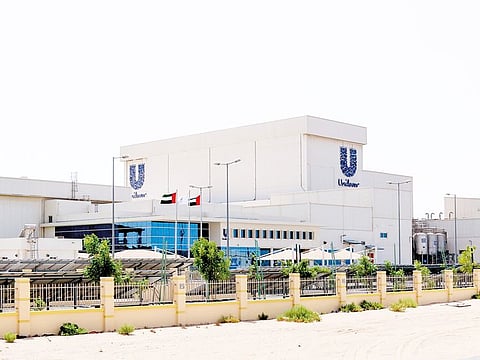The Unilever Dubai Personal Care factory produces 20 per cent of its energy between solar PV and solar thermal plants