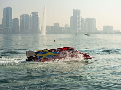 Team Sweden's Jonas Andersson clinched the Pole Position for the Sharjah Grand Prix on Saturday.