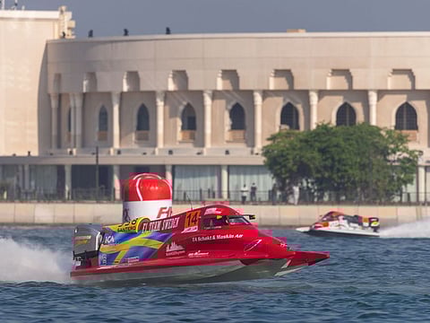Team Sweden’s Jonas Andersson in action during the Grand Prix of Sharjah on Sunday.