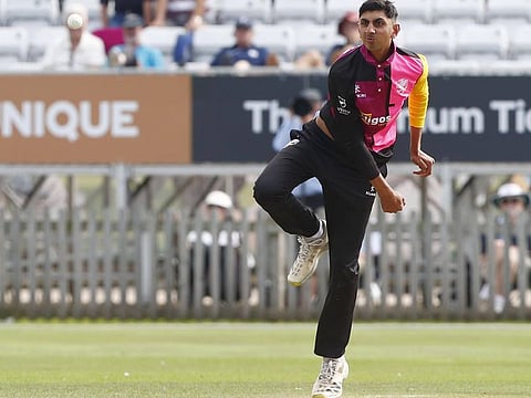 Shoaib Bashir made his first-class debut for Somerset in June this year.
