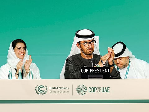 Dr Sultan Al Jaber, COP28 President, at Expo City Dubai