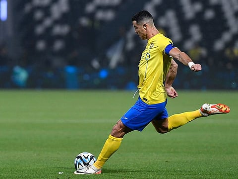 Al Nassr's Portuguese forward Cristiano Ronaldo.