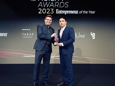 Sheeraz Hasan receives Entreprenuer Middle East Awards 2023